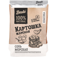 Чипсы Bruto с морской солью из натурального картофеля, 120г