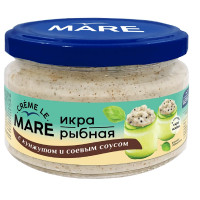 Икра Creme Le Mare рыбная слабосоленая с кунжутом и соевым соусом,165г