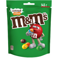 Конфеты M&M's драже с арахисом, солью и молочным шоколадом для компании, 145г