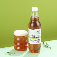 Напиток на чайном грибе Kombucha relax с цветами липы и чабрецом Зелёная Линия, 555мл