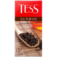 Чай Tess Санрайз чёрный в пакетиках, 25х1.8г