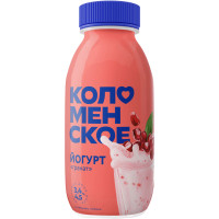 Йогурт Коломенское из цельного молока с наполнителем гранат 3.4%-4.5%, 260мл