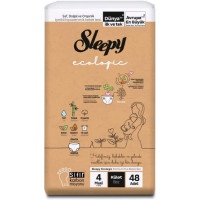 Подгузники-трусики Sleepy Ecologic Maxi детские 7-16кг,  48шт