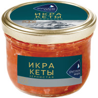 Икра кеты Русское море зернистая, 210г