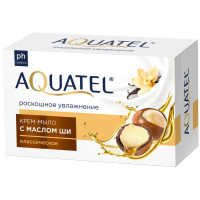 Крем-мыло Aquatel с маслом ши туалетное, 90г