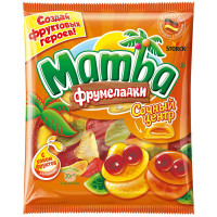Мармелад Mamba Фрумеладки Сочный Центр жевательный фруктовый микс с начинкой из фруктового сока, 140г
