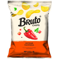 Чипсы Bruto из натурального картофеля со вкусом паприки, 120г