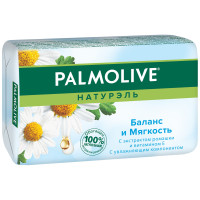 Мыло Palmolive Натурэль туалетное твердое с экстрактом ромашки и витамином Е, 90г