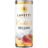 Напиток виноградосодержащий Lavetti Беллини газированный сладкий 8%, 250мл