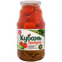 Ассорти Кубань Продукт томаты и огурцы маринованные,1.8кг