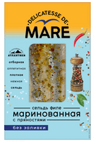Сельдь атлантическая Балтийский Берег Mare филе маринованное с пряностями, 150г