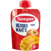 Пюре Semper яблоко-манго, 90г