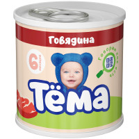 Пюре Тёма из говядины с 6 месяцев, 90г