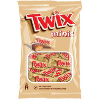 Конфеты Twix Minis шоколадные, 184г