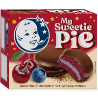 Бисквит My Sweetie Pie вишневый с черничным суфле, 60г
