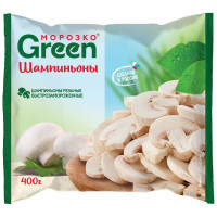 Шампиньоны Морозко Green резаные замороженные, 400г