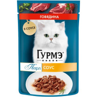 Влажный корм для кошек Purina Gourmet Перл Нежное филе с говядиной, 75г