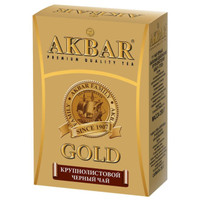 Чай Akbar Gold чёрный байховый крупнолистовой, 250г