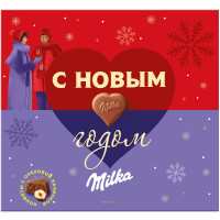Конфеты Milka из молочного шоколада с ореховой начинкой, 110г Конфеты Milka из молочного шоколада с ореховой начинкой, 110г