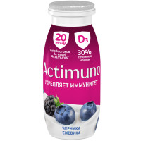 Напиток Actimuno кисломолочный с черникой ежевикой и цинком 1.5%, 95мл