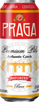 Пиво Praga Premium Pils светлое фильтрованное 4.7%, 500мл