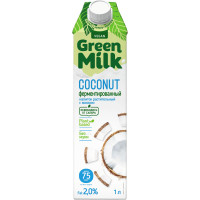 Напиток Green Milk с кокосом на ячменно-нутовой основе, 1л