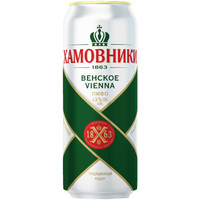 Пиво Хамовники Венское светлое 4.5%, 450мл