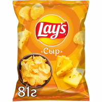 Чипсы Lays Сыр, 81г