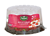 Торт Fantel Йогуртовый с клубникой, 650г