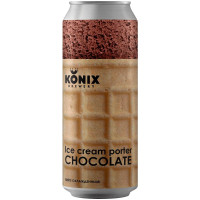 Пивной напиток Konix Brewery Ice Cream Porter Chocolate нефильтрованный осветленный пастеризованный 7%, 450мл