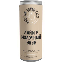 Напиток газированный Бакунин Ботаникалс лайм-молочный улун, 330мл