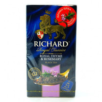 Чай Richard Royal Thyme&Rosemary чёрный байховый чабрец-розмарин в пакетиках, 25х2г