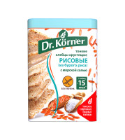 Хлебцы Dr.Korner рисовые с морской солью без глютена хрустящие, 100г