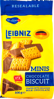 Печенье Leibniz Minis Choco сливочное в шоколаде, 100г