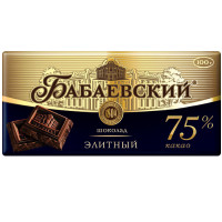 Шоколад горький Бабаевский Элитный 75%, 200г