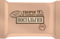 Творог Ностальгия из топлёного молока 9%, 180г