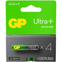 Батарейки GP Ultra Plus Alkaline AAA, 4шт