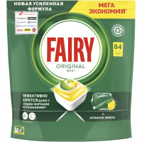 Таблетки Fairy Original All in 1 лимон, 84шт