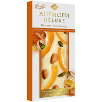 Шоколад белый Априори миндаль-фисташка-цукаты апельсина, 100г