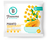 Манго Планета Витаминов кубиками замороженное, 300г