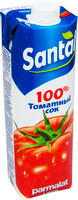 Сок Santal томатный с мякотью восстановленный с солью, 1л