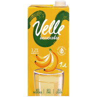 Напиток овсяный Velle банановый на растительной основе обогащённый кальцием ультрапастеризованный 3.2%, 1л