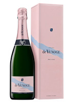 Вино игристое de Venoge Cordon Bleu Brut Rose Champagne AOC розовое сухое 12%, 750мл