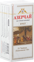 Чай Азерчай Букет чёрный байховый в пакетиках, 25x2г