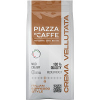 Кофе Piazza del Caffe Crema Vellutata жареный в зёрнах, 230г