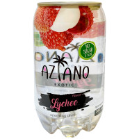 Напиток Aziano со вкусом Личи безалкогольный слабогазированный, 350мл