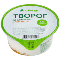 Творог Вемол со сливками персик 4%, 130г