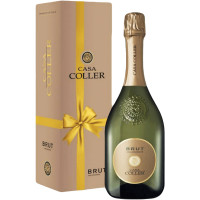 Вино игристое Casa Coller белое брют в подарочной упаковке, 750мл