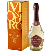 Вино игристое Mondoro Просекко белое сухое 11% в подарочной упаковке, 750мл