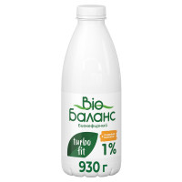 Биопродукт Bio Баланс кефирный обогащенный бифидобактериями и пребиотиком инулином 1%, 930мл